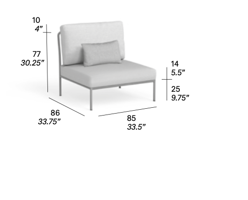 expormim I Nido Sessel ohne Armlehnen