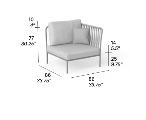 expormim I Nido Abschlussecksofa