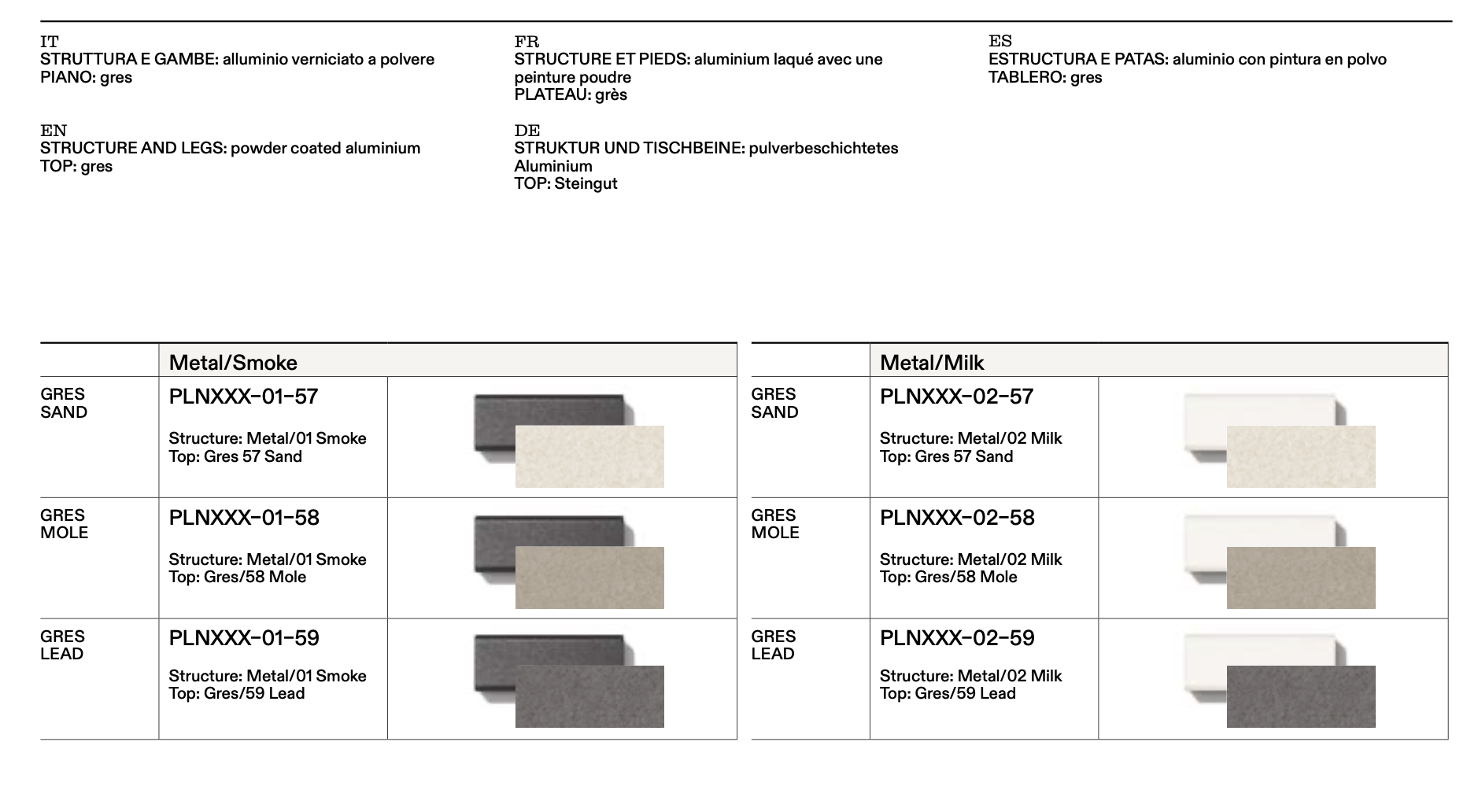 Roda I Plein Air Esstisch 280 cm, rechteckig