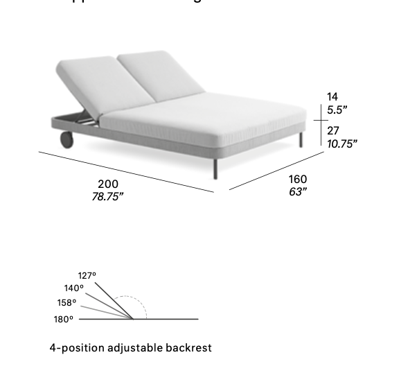 expormim I Käbu Sonnenliege XL