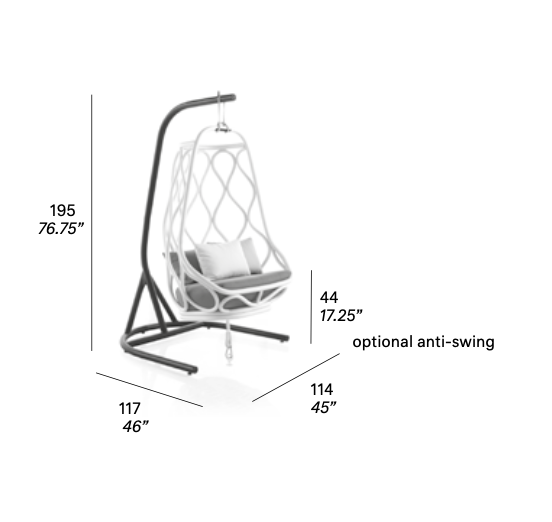 expormim I Nautica Hängesessel mit Gestell