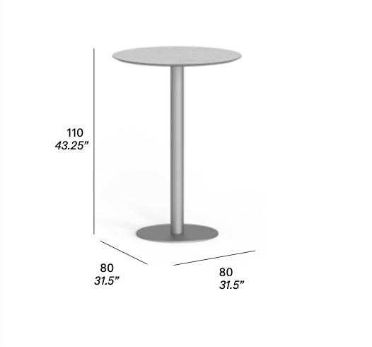 expormim I Flamingo bar table 80 cm, round