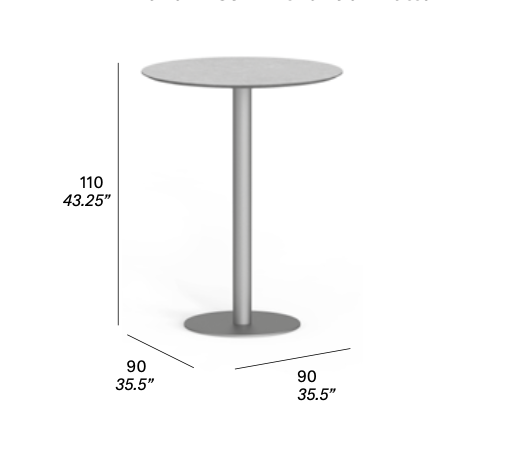 expormim I Flamingo bar table 90 cm, round