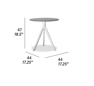 expormim I Cafe Beistelltisch 44 cm, rund