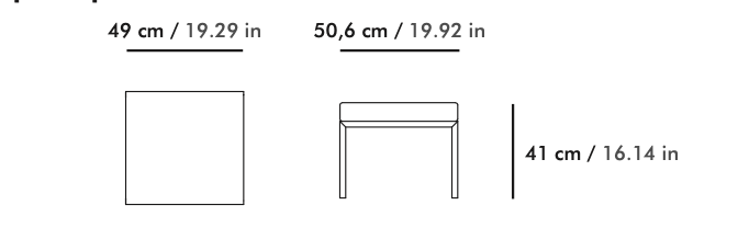 Ego Paris I Sutra Fußhocker