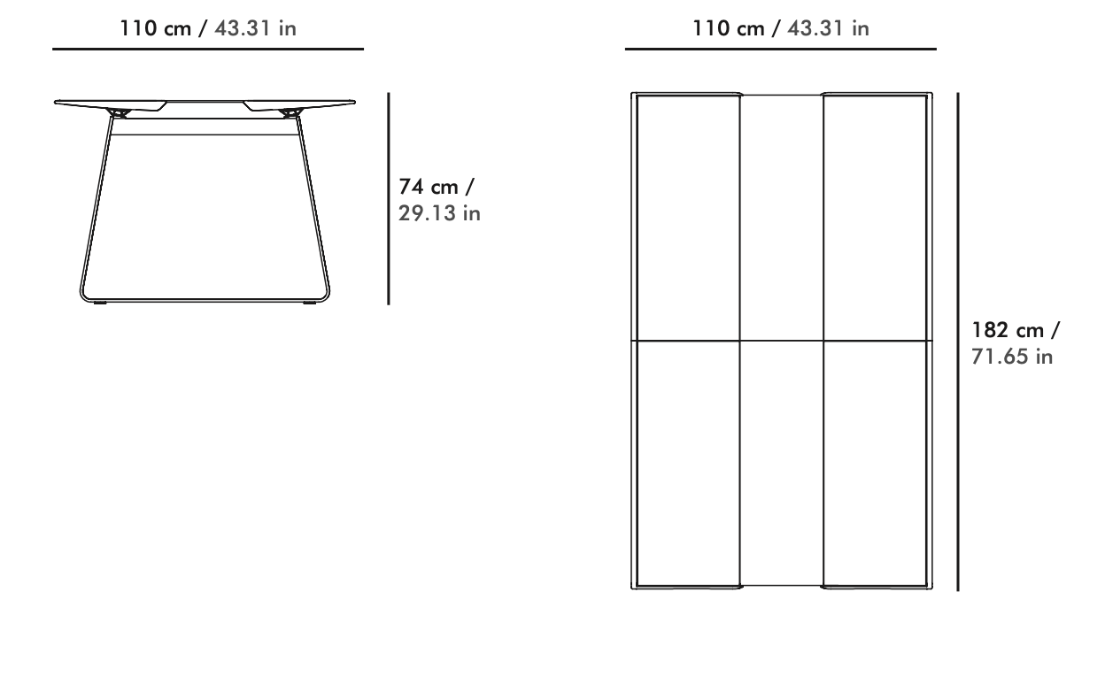 Ego Paris I Extrados Esstisch 180 cm