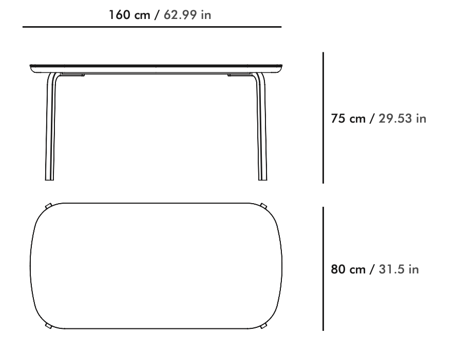 Ego Paris I Marumi Esstisch 160 cm, oval