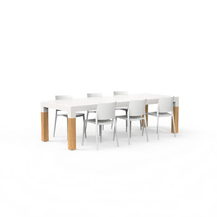 Adezz Borra dining table with oak legs 260 cm 