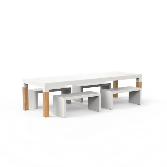 Adezz Borra dining table with oak legs 300 cm 