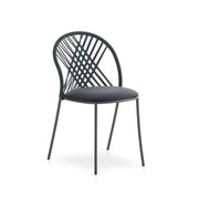 expormim I Petale Stuhl mit Seil im Rautenmuster, 2er Set