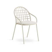 expormim I Petale Armlehnenstuhl mit Seil im Gittermuster, 2er Set