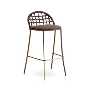 expormim I Petale Barstuhl mit Seil im Gittermuster, 2er Set