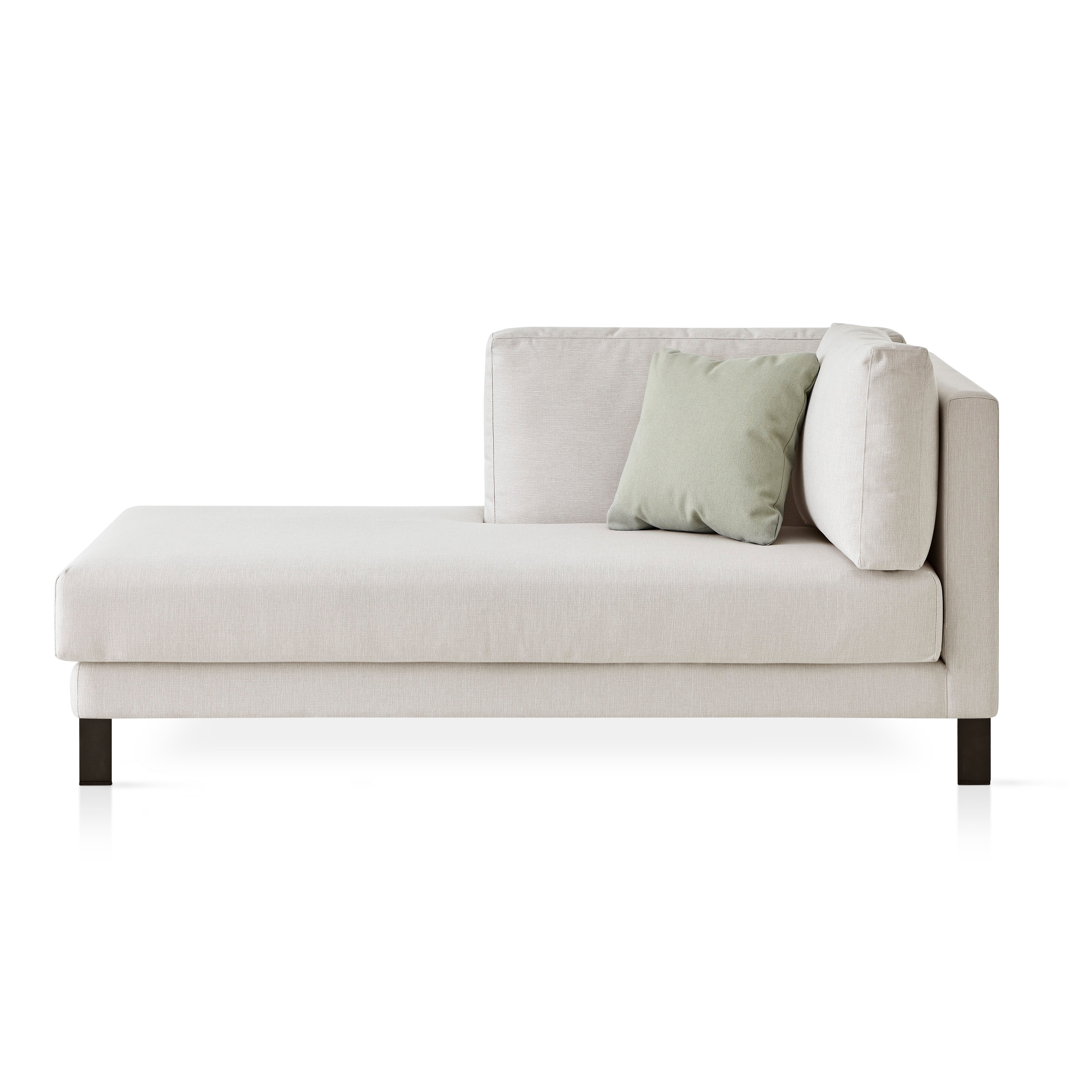 expormim | Slim Chaise Longue with left armrest
