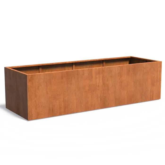 Adezz I Carrez aus Cortenstahl, rechteckig