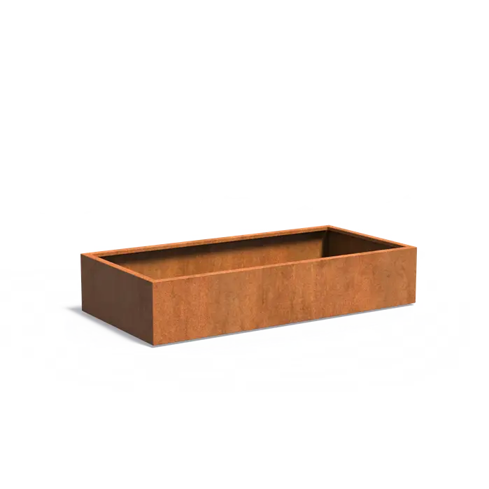 Adezz I Carrez aus Cortenstahl, rechteckig