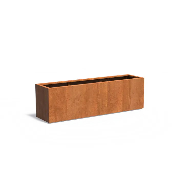 Adezz I Carrez aus Cortenstahl, rechteckig