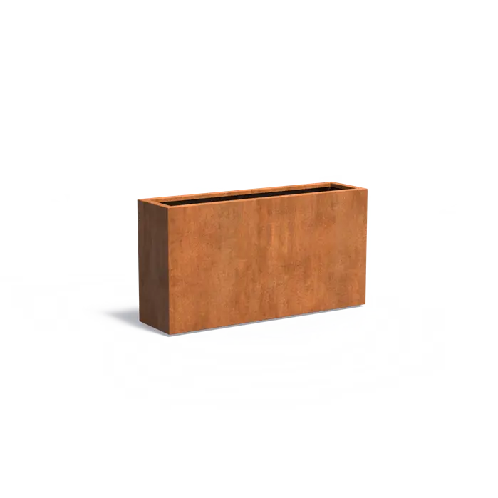 Adezz I Carrez aus Cortenstahl, rechteckig