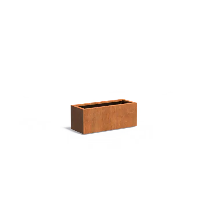 Adezz I Carrez aus Cortenstahl, rechteckig