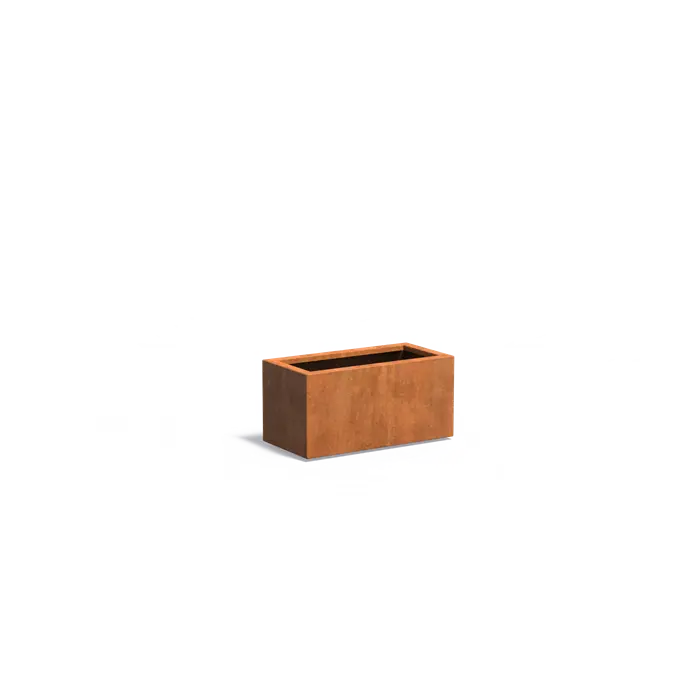 Adezz I Carrez aus Cortenstahl, rechteckig