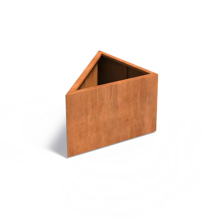Adezz I Triangle Pflanzgefäß aus Cortenstahl