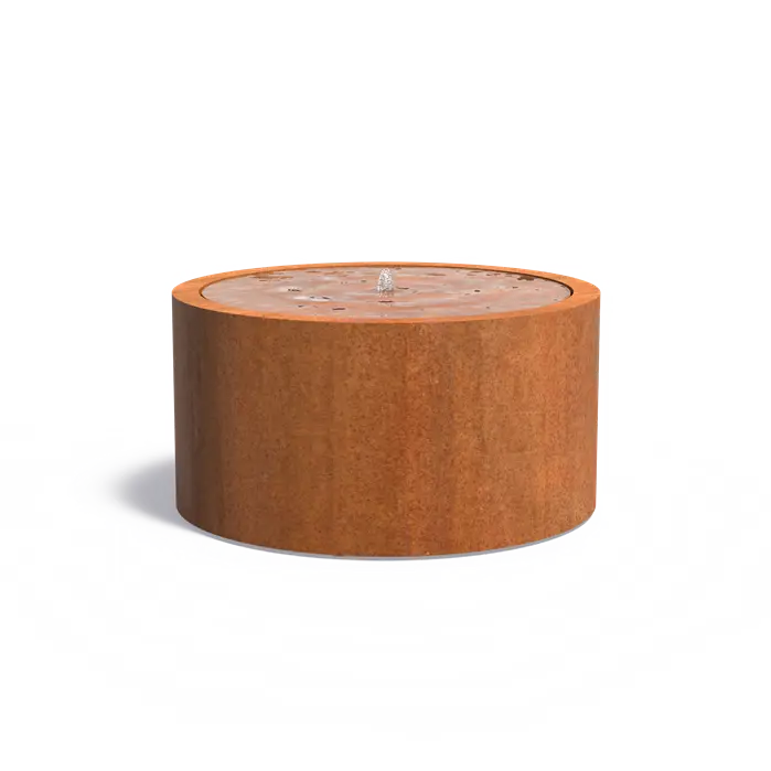 nappe phréatique ronde en acier Corten 