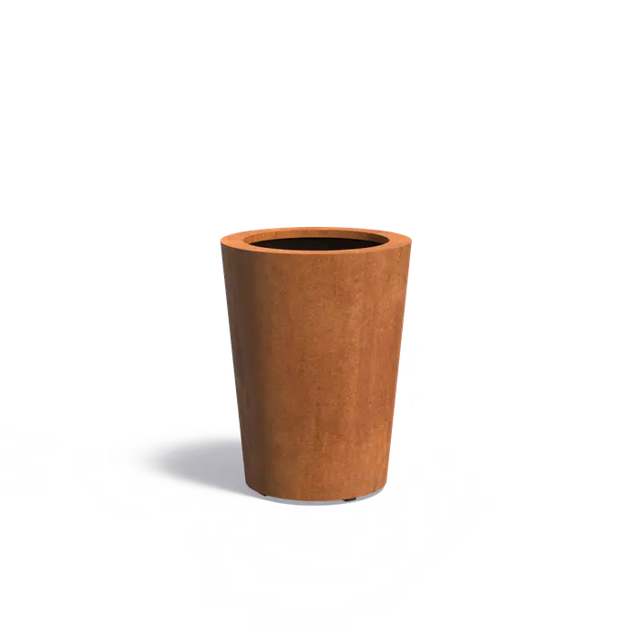 Adezz I Conic Pflanzgefäß aus Cortenstahl