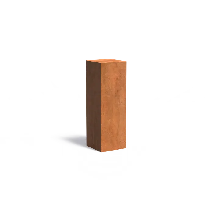 Adezz I Sockel aus Cortenstahl