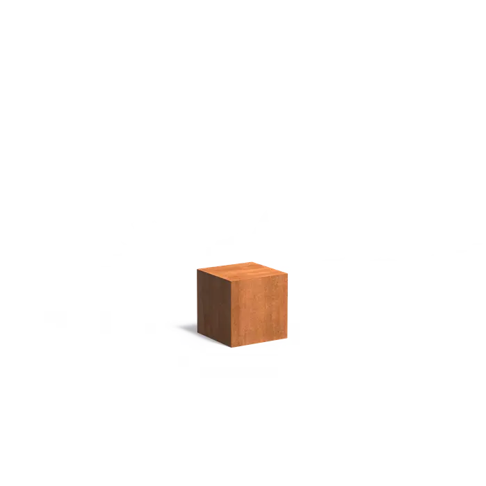 Adezz I Sockel aus Cortenstahl