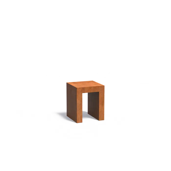 Adezz I Sockel U-Form aus Cortenstahl