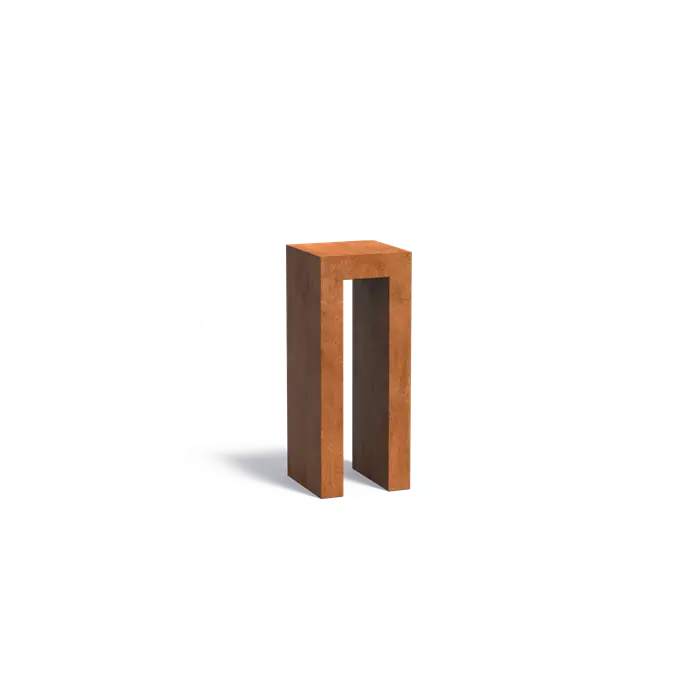 Adezz I Sockel U-Form aus Cortenstahl