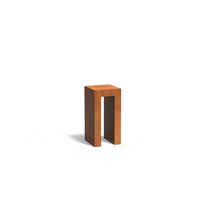 Adezz I Sockel U-Form aus Cortenstahl