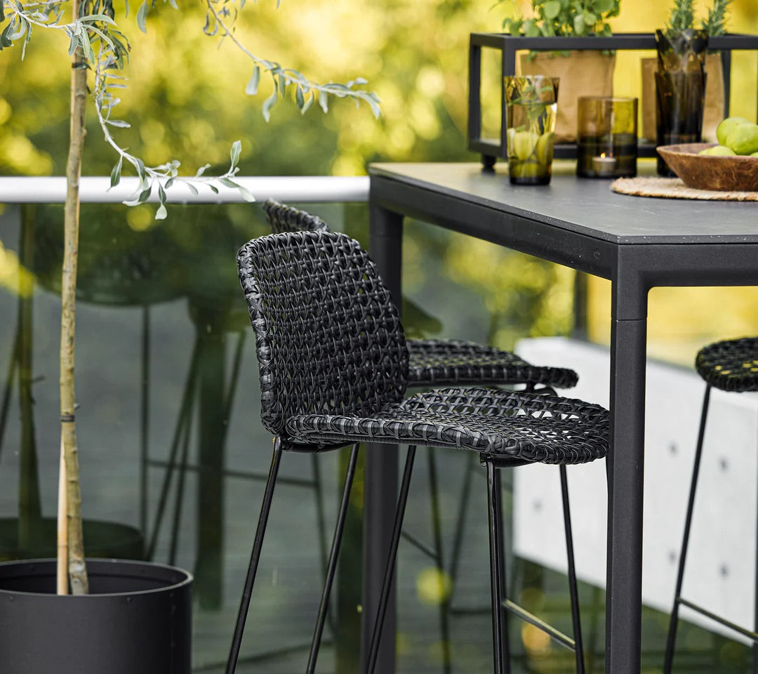 Cane-Line Vibe Bahocker – Sitzfläche und Komfort im Detail