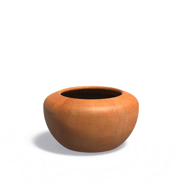 Adezz I Onyx Pflanzgefäß aus Cortenstahl