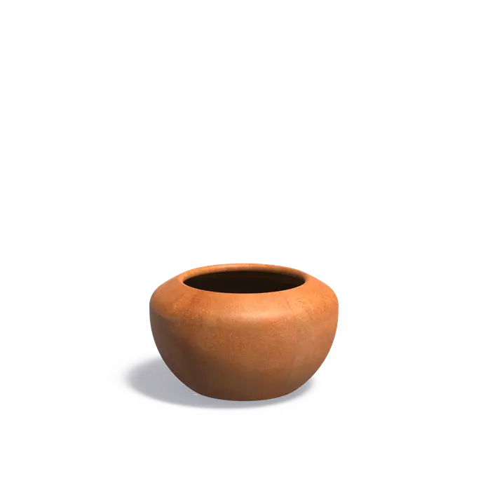 Adezz I Onyx Pflanzgefäß aus Cortenstahl