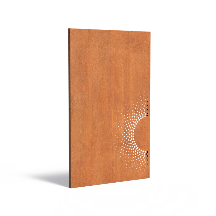 Adezz I Paneele aus Cortenstahl Sonnenmuster