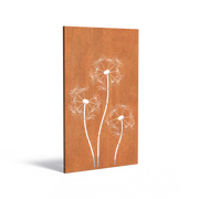 Adezz I Paneele aus Cortenstahl Blumenmuster