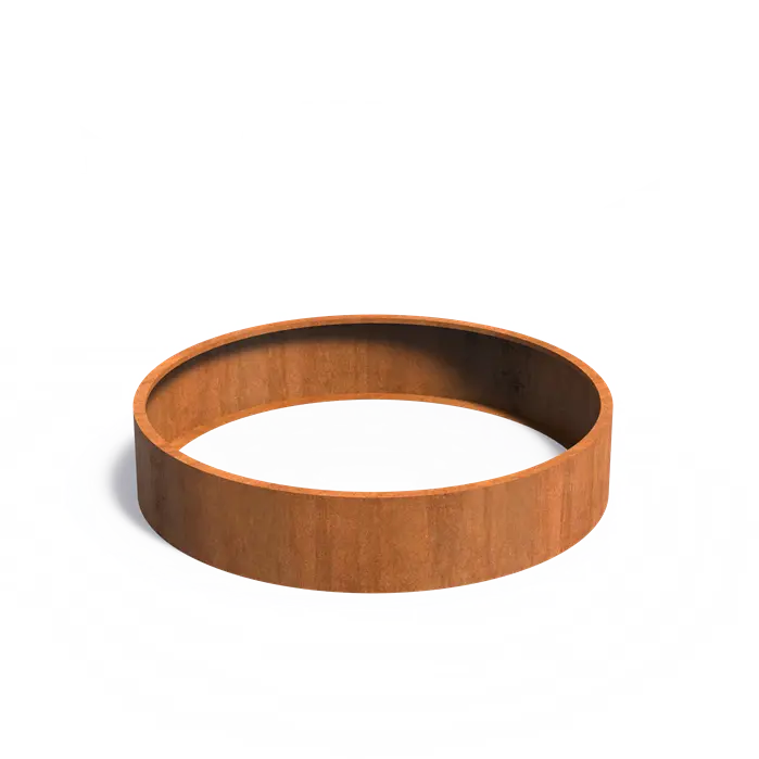 Adezz I Circum Pflanzgefäß aus Cortenstahl ohne Boden