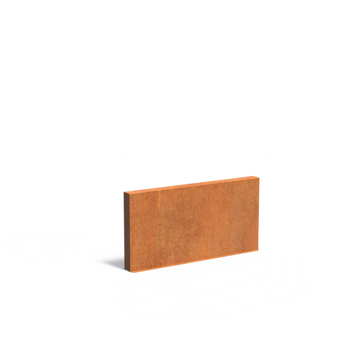 Adezz I Wand freistehend aus Cortenstahl