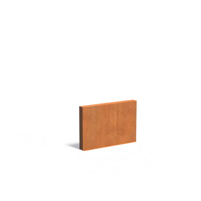 Adezz I Wand freistehend aus Cortenstahl