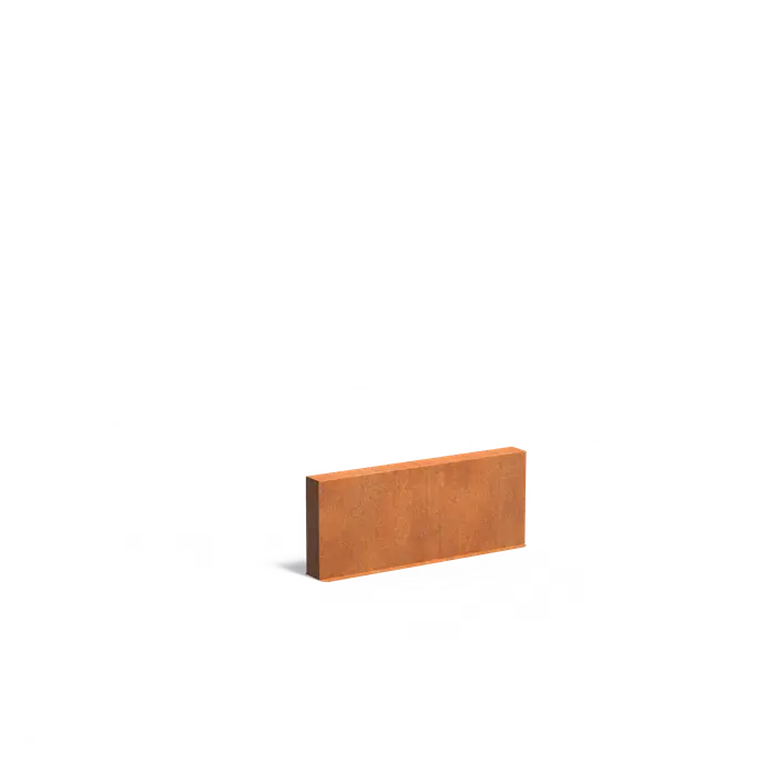 Adezz I Wand freistehend aus Cortenstahl