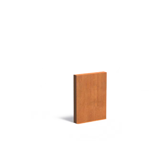 Adezz I Wand freistehend aus Cortenstahl