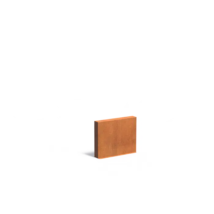 Adezz I Wand freistehend aus Cortenstahl