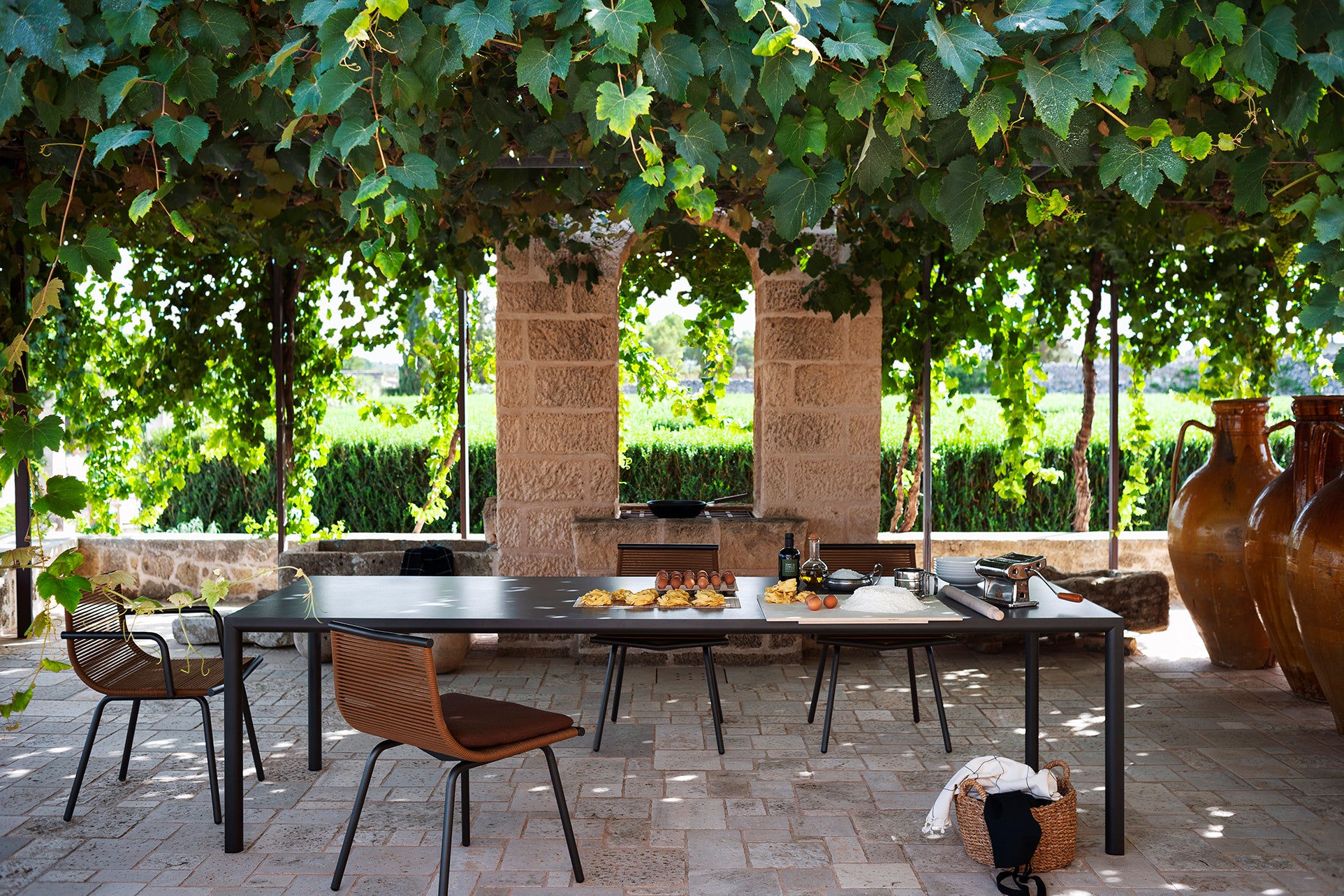 Roda I Plein Air Esstisch 280 cm, rechteckig