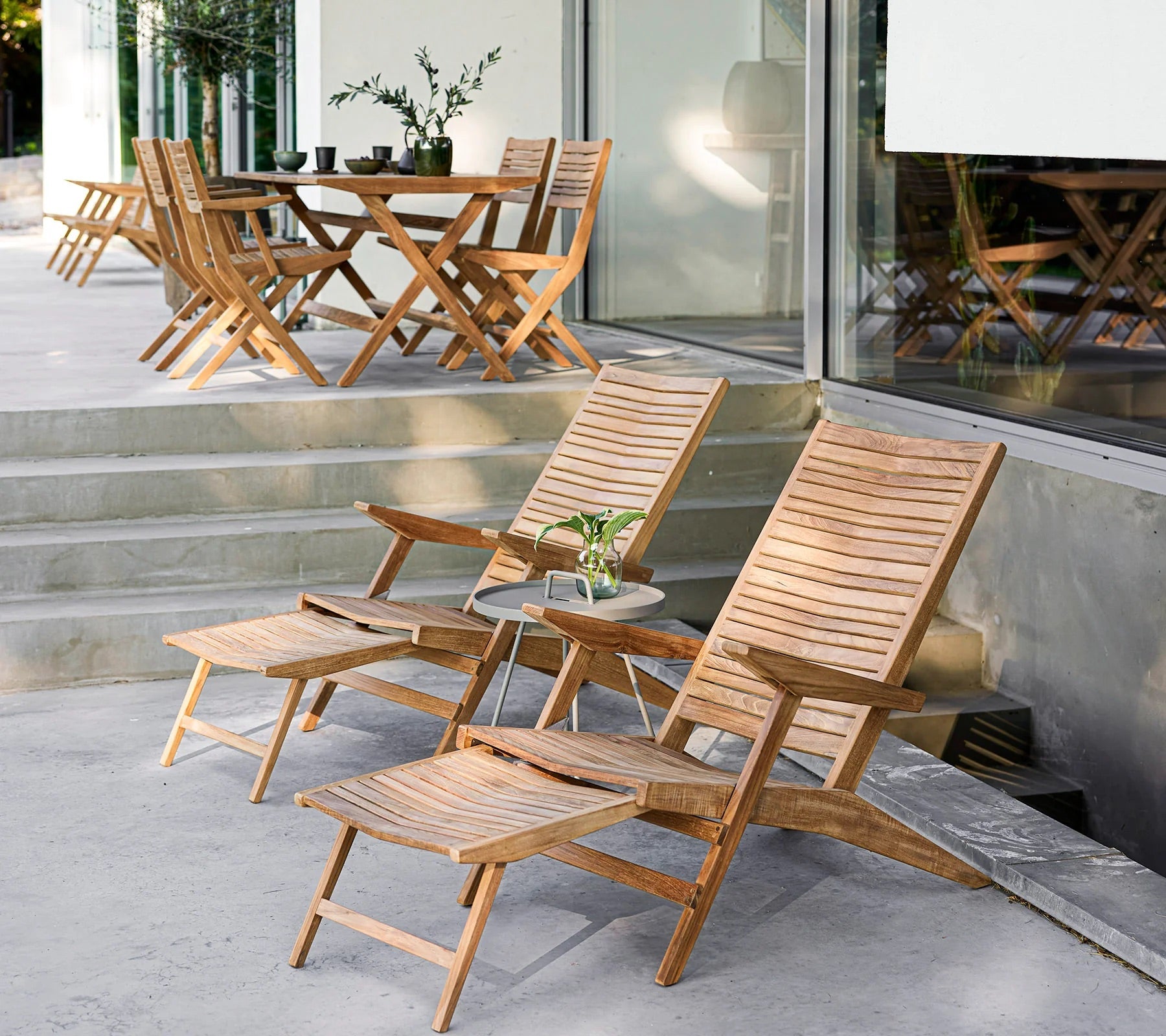 Cane-Line I Flip sun lounger