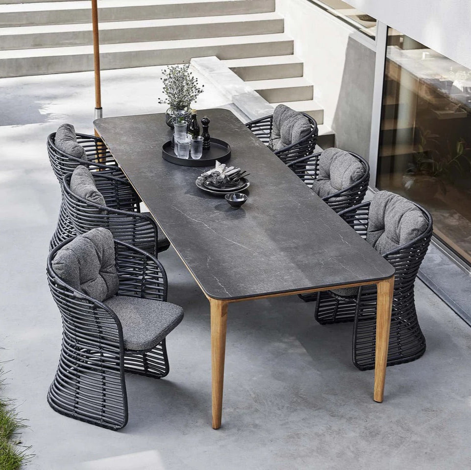 Cane-Line I Aspect Esstisch 210 cm, rechteckig