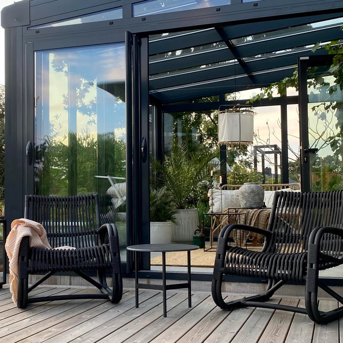 Cane-Line I Curve Loungesessel