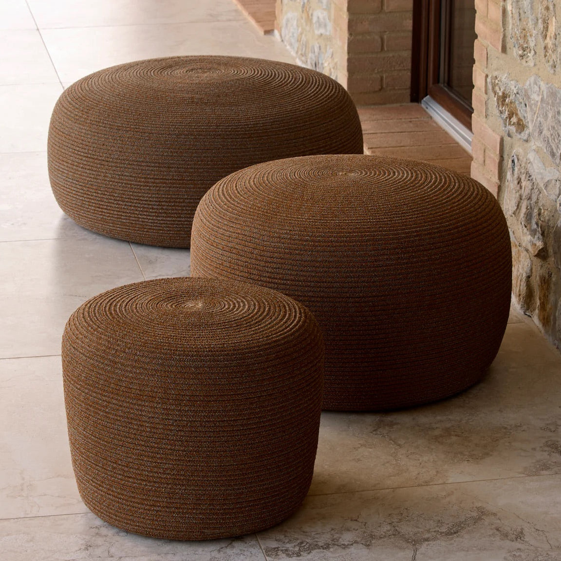 Cane-Line I Circle small stool