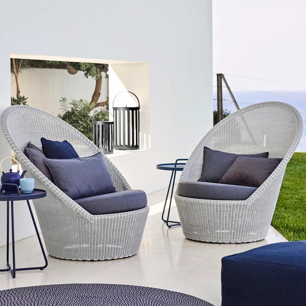 Cane-Line I Kingston Sonnenstuhl mit Rädern