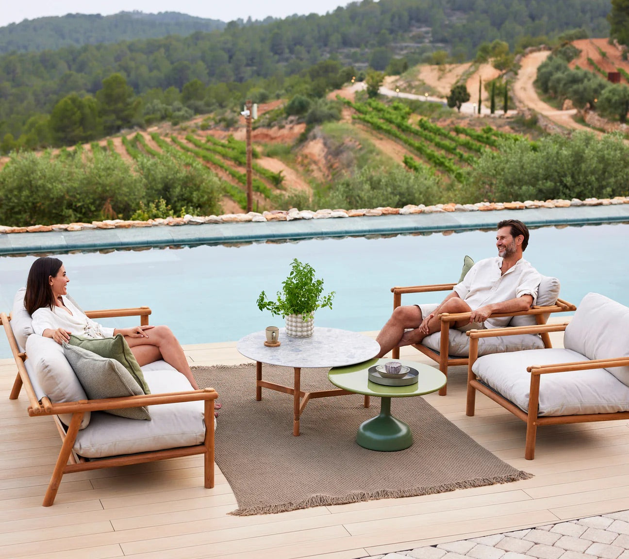 Cane-Line I Knit Outdoorteppich 240 cm