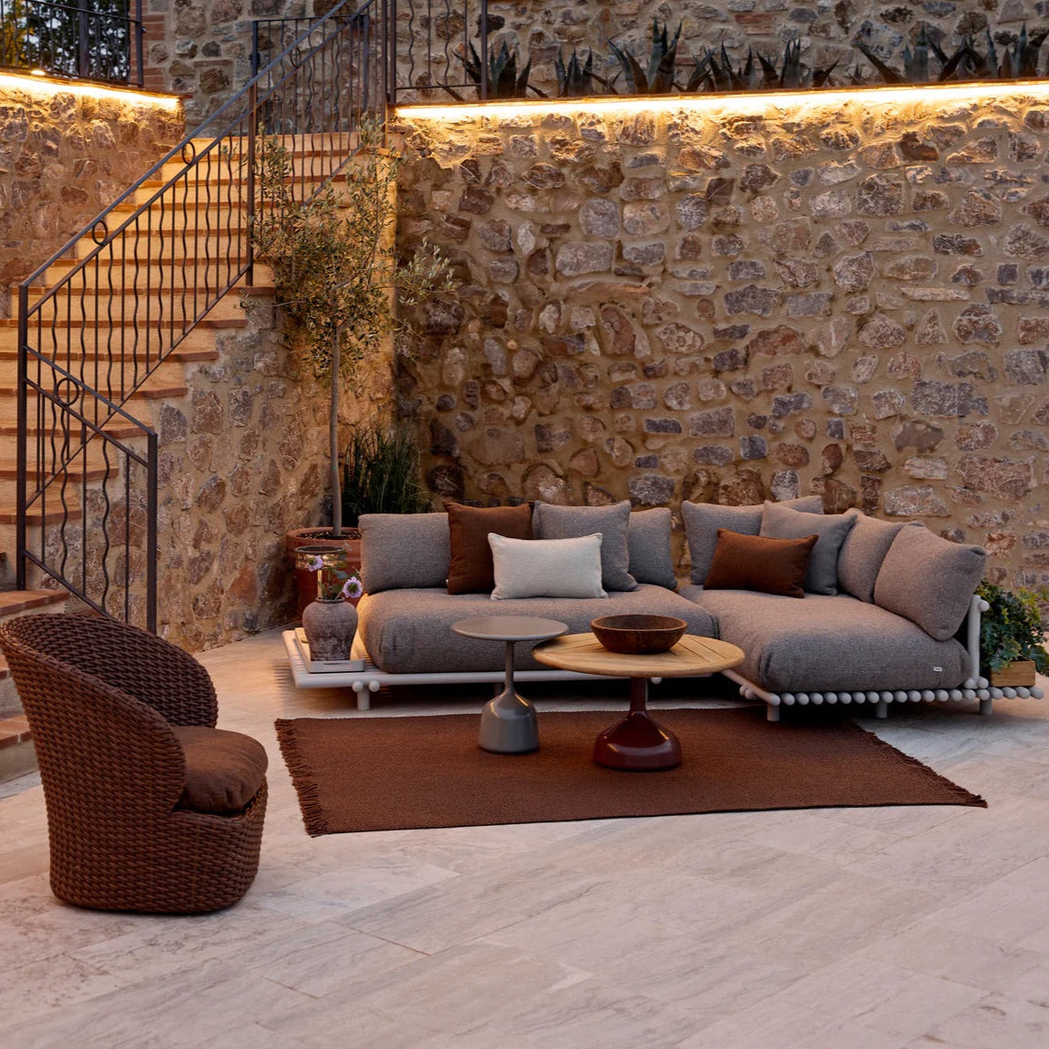 Cane-Line I Knit Outdoorteppich 240 cm